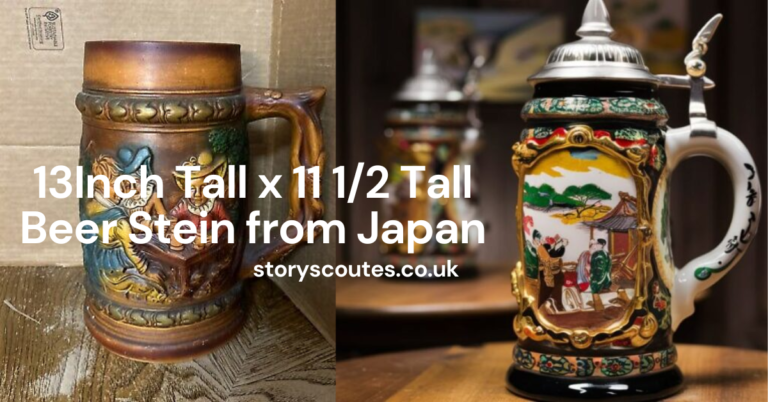 The Art and Culture of the 13Inch Tall x 11 1/2 Tall Beer Stein from Japan